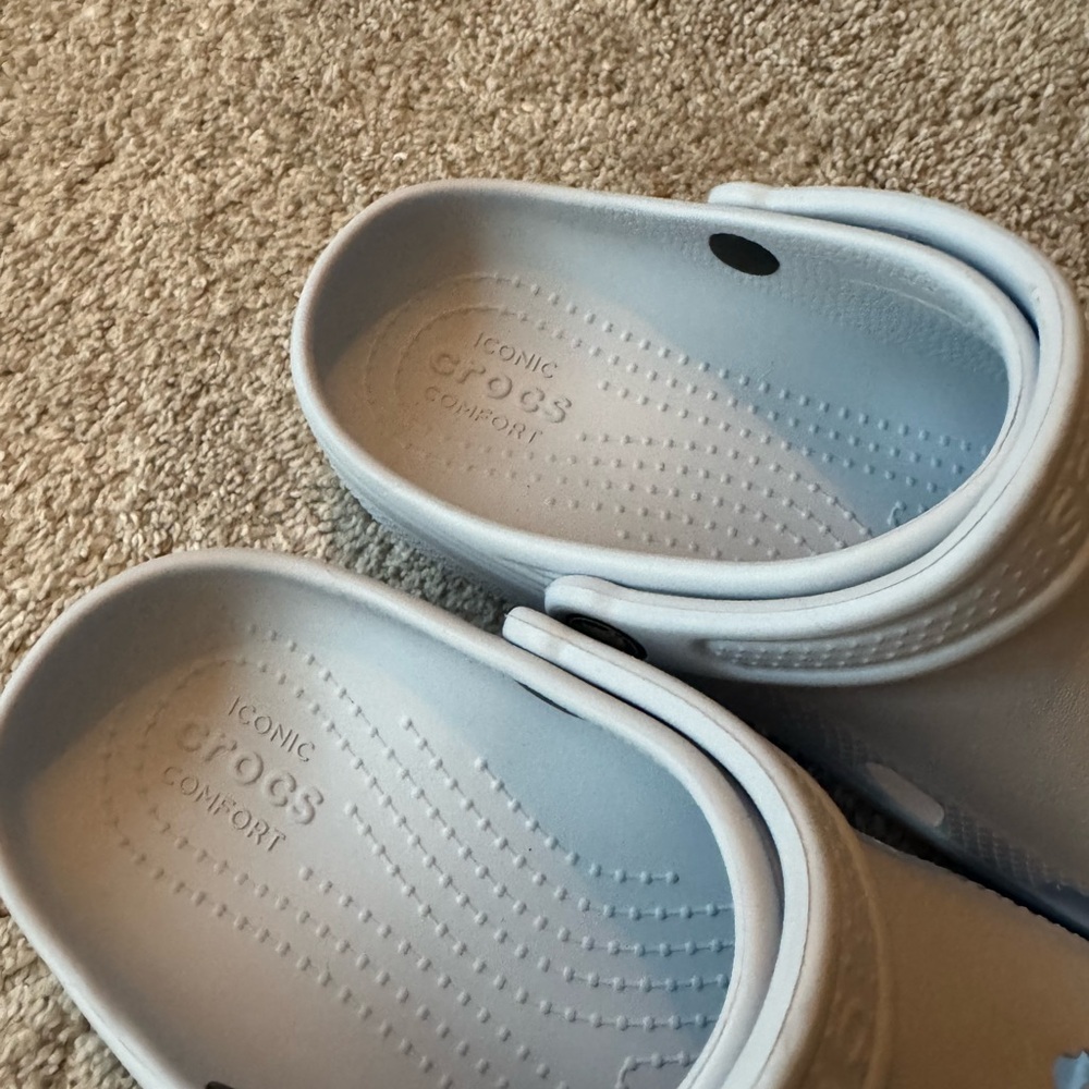 CROCS Women's Slip-On Slippers - Light Blue - Picture 2 of 5